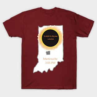 Total Eclipse Indiana 2024 - Morgan County T-Shirt